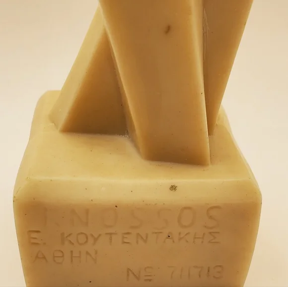 Devotion Cycladic Idol Love Between Couple Statue Marble Handmade Sculpture